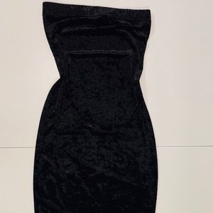 Velvet Black Tube dress ⚫️